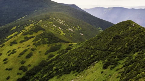 4K Time Lapse of Sun Rays Throwing Shadows on a Hills, Low Tatras, Slovakia Stock Footage 146759420