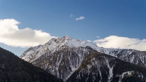 4K Time-lapse Sunrise Clouds Formation over the Alps South Tyrol 15s Stock Footage 74063236