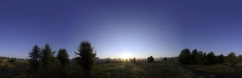 4K Time Lapse of Sunrise Over a Serene Rural Landscape Video stock 283473990