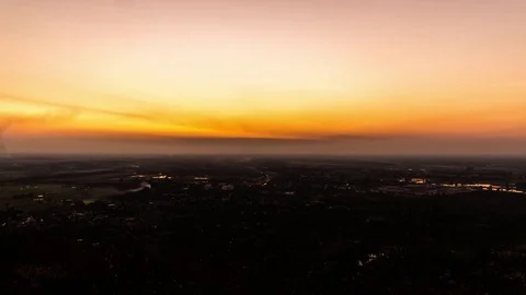 4k Time Lapse Of Sunset And Mountai,Tak in Thailand Stock Footage 74379584
