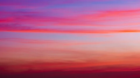 4K Time lapse sunset and beautiful twilight fluffy storm cloudy Stock Footage 100188989
