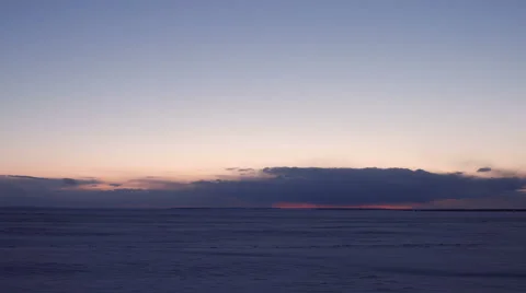 4k Time-lapse Sunset on Arctic Alaska Winter 스톡 동영상 62490099