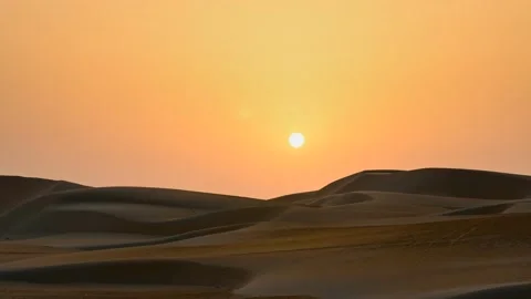 4k Time lapse of sunset in the desert sand dune Stock Footage 236833428