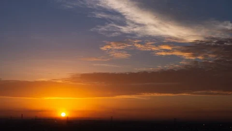 4K Time lapse sunset sunrise and beautiful cloudy Video stock 119683395