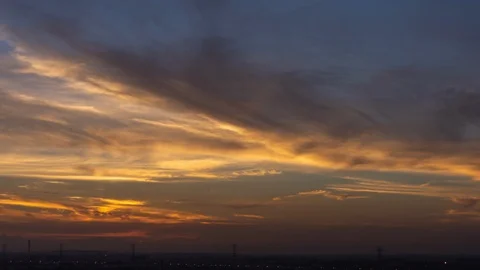 4K Time lapse sunset sunrise and beautiful cloudy Video stock 119683399