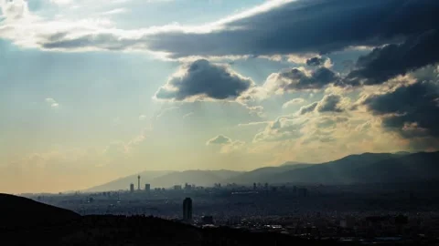 4K Time-lapse of Tehran-Iran skyline at cloudy day with Milad tower Stock-Footage 275566883