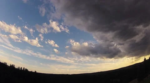 4k Time Lapse of Thunderstorm Forming Overhead 스톡 동영상 54714890