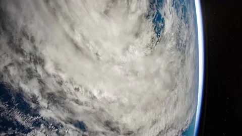 4K time lapse of Tropical Cyclone Oma as seen from space. Stock Footage 155759235