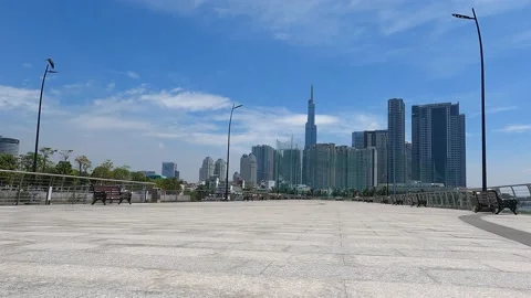 4K time lapse urban view footage of Ho Chi Minh city - Vietnam Stock Footage 154348628