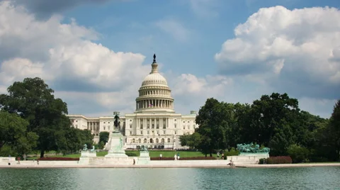 4k Time Lapse of US Capital Building Video stock 45435167
