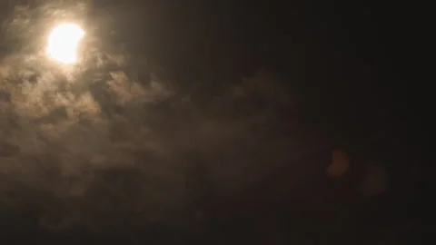 4K time lapse video of the 2026 solar eclipse from Llandudno, North Wales Stock Footage 342166938