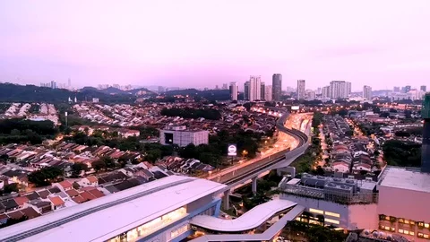 4k Time lapse video at Bandar Utama Petaling Jaya Stock Footage 98941582