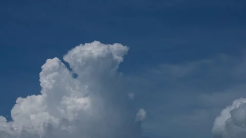 4K time-lapse video of a collapsing cumulonimbus cloud. Stock Footage 241995731