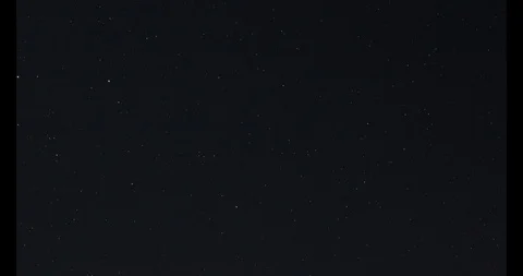 4K Time Lapse Video Of Night Sky With Rotate Stars Stock Footage 129710155