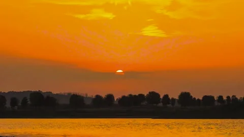 4K time lapse video of the sunrise Stock Footage 281168673