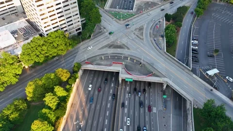 4k Time Lapse video of traffic in downtown Atlanta Stock Footage 277451761