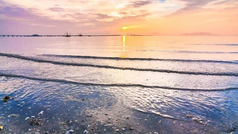 4K Time Lapse view in George Town, Penang during sunset Stock Footage 103986863