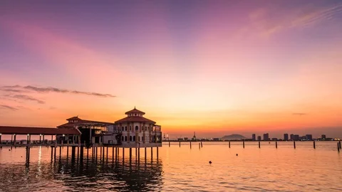 4K Time Lapse view in George Town, Penang Stock Footage 119910265