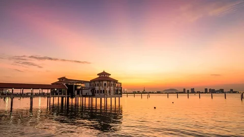 4K Time Lapse view in George Town, Penang Stock Footage 119910525
