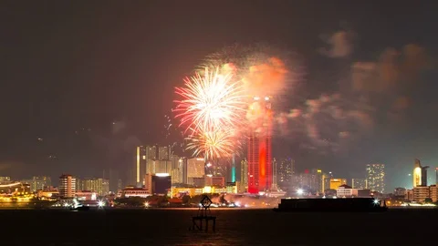 4K Time Lapse view in George Town, Penang Stock Footage 124398364