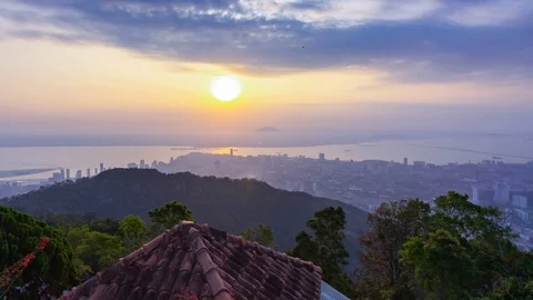 4K Time Lapse view in George Town, Penang Stock Footage 125587916