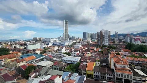 4K Time Lapse view in George Town, Penang during afternoon. Video stock 219772299