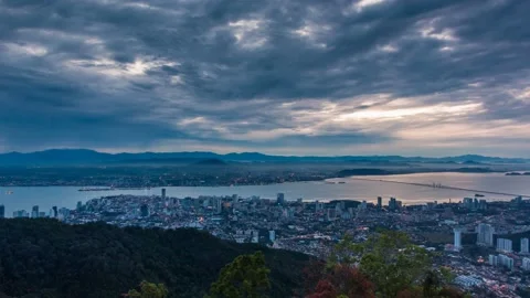 4K Time Lapse view in George Town, Penang Stock Footage 231591214