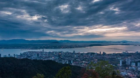 4K Time Lapse view in George Town, Penang Stock Footage 231591269
