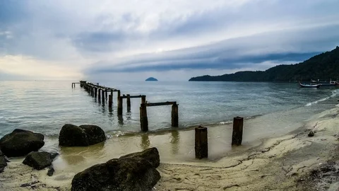 4K Time lapse view of storm and moving cloud Stock Footage 103986525