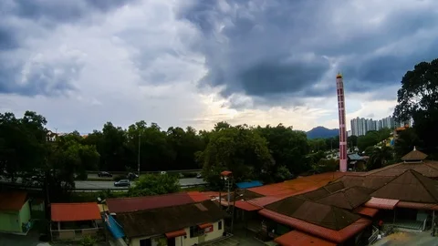 4K Time lapse view of storm and moving cloud Stock-Footage 103987362