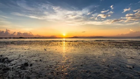 4K time lapse view of Tan Jetty, George Town, Penang Stock Footage 107405672