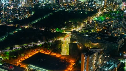 4k Time lapse view of Tokyo city at twilight, Japan Stock Footage 112962699