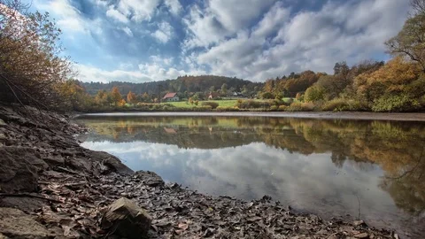 4K time lapse view from waterfront Stock Footage 72730123
