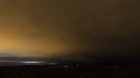 4K Time Lapse of Violent Thunderstorm over Plains Stock Footage 54715128