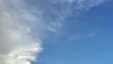 4K - Time lapse of white cloud on blue sky Video stock 209956644