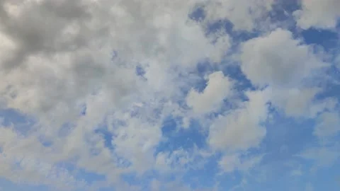 4K - Time lapse of white cloud on blue sky Video stock 209958219