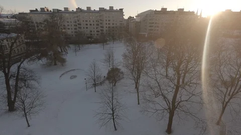 4k time lapse. Whole day. Sunrise night to day and sunset day to night. Helsinki Stock Footage 87948423