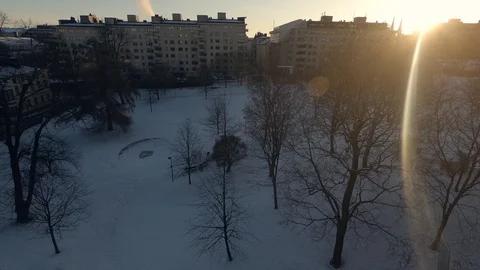 4k time lapse. Whole day. Sunrise night to day and sunset day to night. Helsinki Stock Footage 87948424