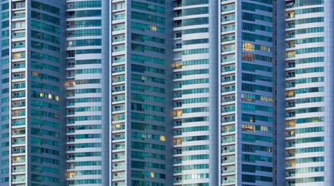 4K Time lapse window building 库存影片 58712160