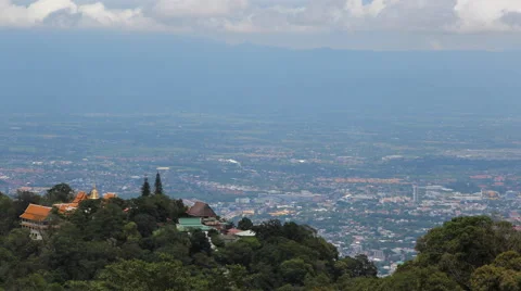 4K Timelape Wat Phra That Doi Suthep On Mountain Of Chiang Mai, Thailand Stock Footage 64154268