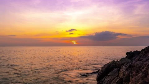 4K Timelapse of Amazing dramatic sunrise sky or sunset sky Stock Footage 145106954