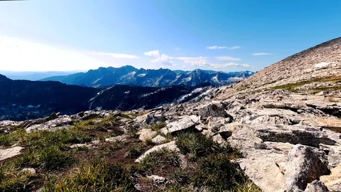 4k Timelapse - Beautiful Bitterroot Mountains of Montana Stock Footage 113430158