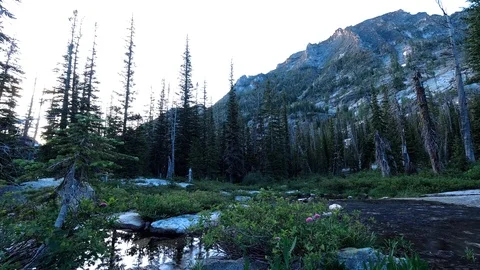 4k Timelapse - Beautiful Bitterroot Mountains of Montana Stock Footage 113430189