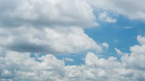 4K timelapse. Beautiful blue sky with clouds background. Stock Footage 209825199