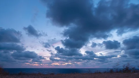 4k Timelapse of beautiful light sunset Stock Footage 122242171