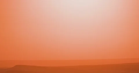 4K timelapse of the beautiful red sky with the setting sun, Namib desert, Stock Footage