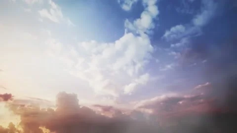 4K Timelapse. Beautiful sky evening of a seaside vacation. background Stock Footage 193326913