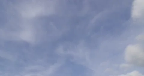 4k timelapse of the blue sky with some cloud moving Stock Footage 163286756