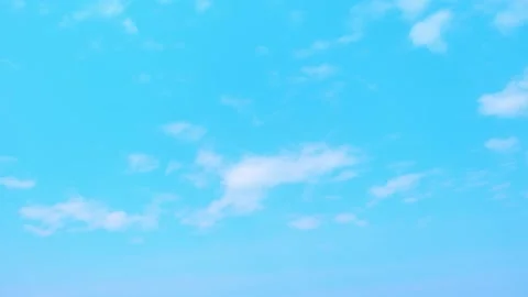 4K : Timelapse of the blue sky with white clouds, Time-lapse footage.  Stock Footage 274374827