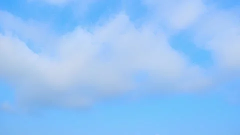 4K : Timelapse of the blue sky with white clouds, Time-lapse video.  Video stock 283099950